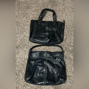 Stylish Black Women's Bags Set